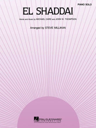 El Shaddai Klavier Buch