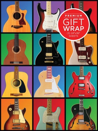 Hal Leonard Wrapping Paper - Guitar Retro Theme  Schreibmaterial