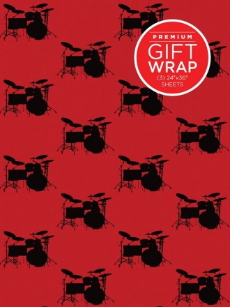 Hal Leonard Wrapping Paper - Drumset Theme  Schreibmaterial