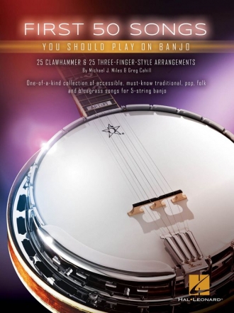 First 50 Songs You Should play on Banjo for 5-string banjo in tablature