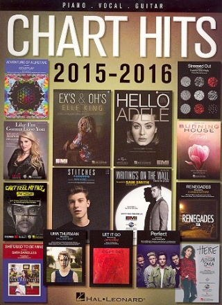 Chart Hits of 2015-2016 songbook piano/vocal/guitar