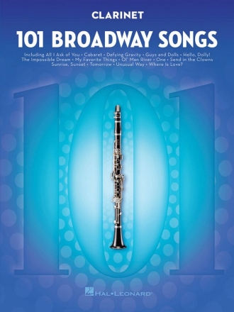 101 Broadway Songs for clarinet