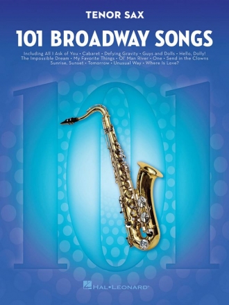 101 Broadway Songs for tenor saxophone