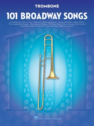 101 Broadway Songs for trombone