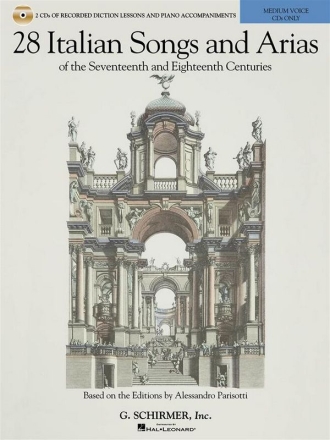 30 Italian Songs & Arias of the 17th and 18th Cent Medium Voice CD