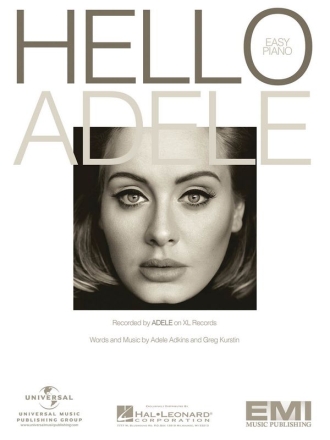 Adele: Hello  for eay piano with lyrics and chords