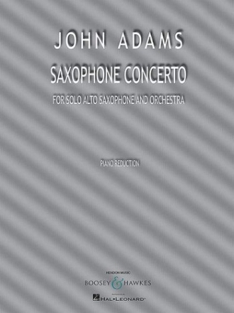 Saxophone Concerto for alto saxophone and orchestra piano score with solo part