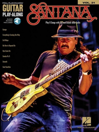 Santana (+Online Audio Access): for guitar/tab (vocal) guitar playalong vol.21