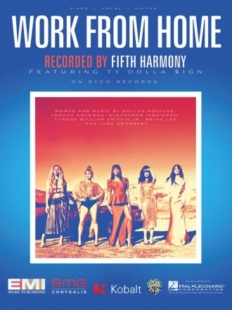 Work from Home Piano, Vocal and Guitar Blatt