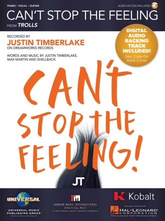 Can't Stop the Feeling Piano and Vocal Blatt