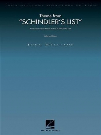 Theme from Schindler's List for cello and piano