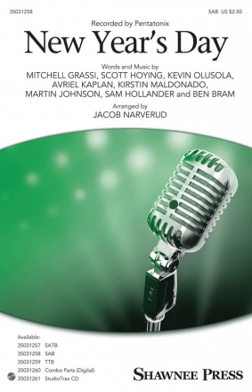 Jacob Narverud, New Year's Day SAB Chorpartitur