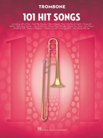 101 Hit Songs: for trombone
