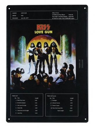 Kiss: Love Gun - Tin Sign  Wohnaccessoires
