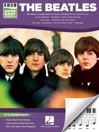 Super easy Songbook - The Beatles: for piano right hand (melody line/lyrics/chords)