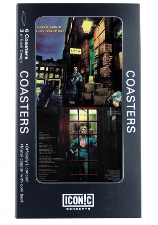 David Bowie Tin Coaster Set - Ziggy Stardust  Untersetzer