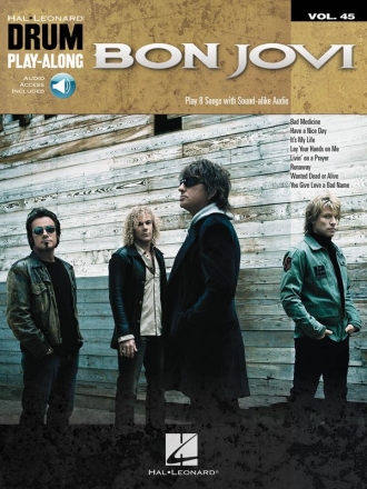 Bon Jovi (+Online Audio) for drum set Songbook