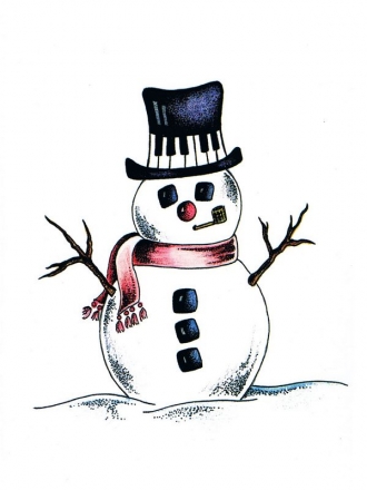Christmas Card Klavier Buch