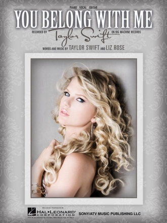 You Belong with Me Piano, Vocal and Guitar Buch