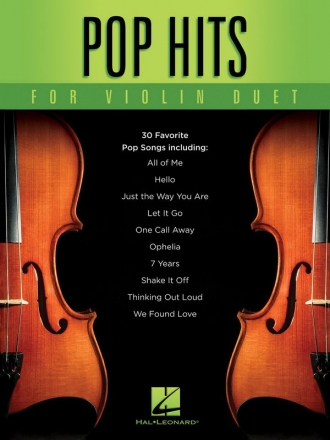 Pop Hits for Violin Duet for 2 violins score