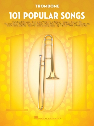 101 popular Songs: for trombone
