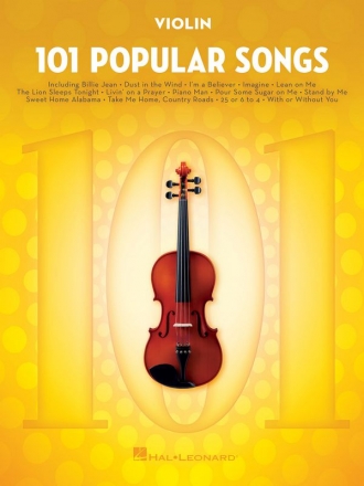 101 popular Songs: for violin