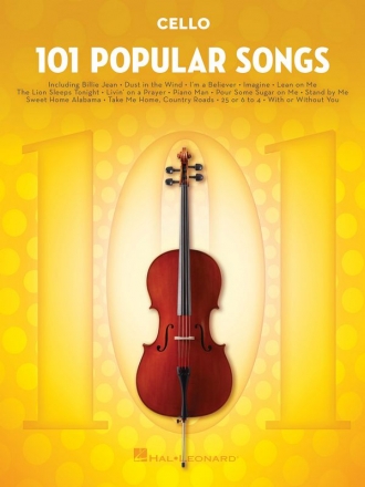 101 popular Songs: for cello