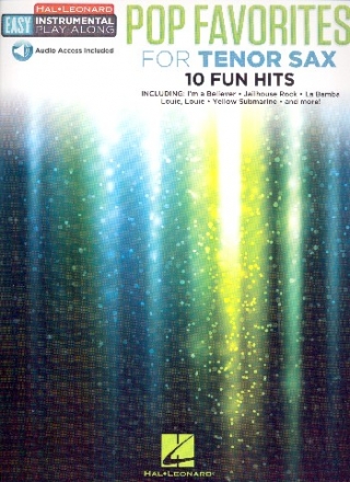 Pop Favourites (+Online Audio) for tenor saxophone
