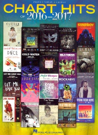 Chart Hits of 2016/2017 piano/vocal/guitar Songbook
