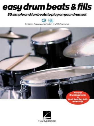 Easy Drum Beats & Fills Drumset Buch + Online-Audio
