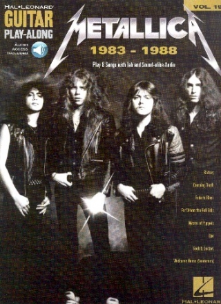 Metallica 1983-1988 (+Online Audio Access): guitar playalong vol.195 songbook vocal/guitar/tab
