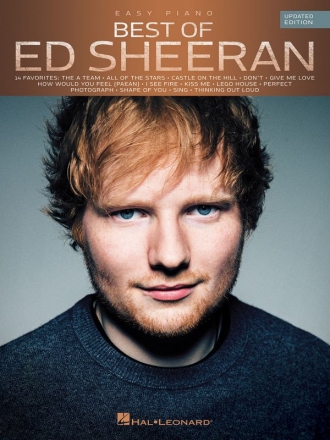 Best of Ed Sheeran: for easy piano (with lyrics and chords) updated edition