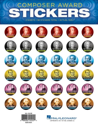 Composer Award Stickers  Schreibmaterial