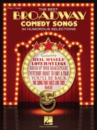 The best Broadway Comedy Songs for piano/vocal/guitar Songbook