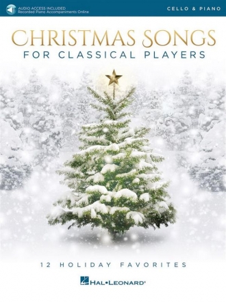 Christmas Songs For Classical Players Cello and Piano Book & Audio-Online