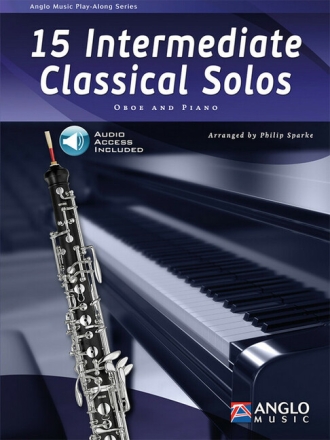 15 intermediate classical Solos (+Online Audio) for oboe and piano
