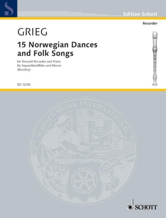 15 Norwegian Dances and Folk Songs for soprano recorder and piano