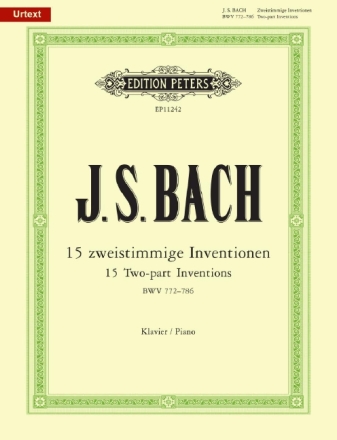 15 zweistimmige Inventionen BWV772-786 f�r Klavier