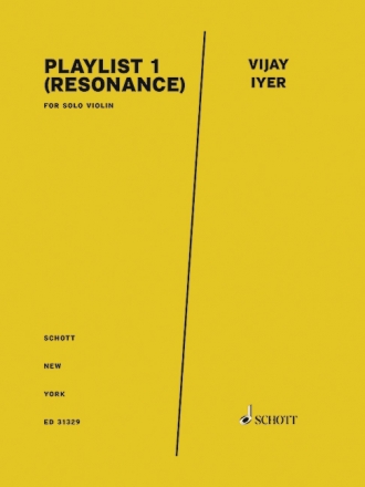 ED31329  Playlist 1 (Resonance) for solo violin