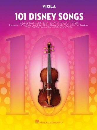 101 Disney Songs: for viola
