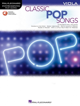 Classic Pop Songs (+Online Audio) for viola