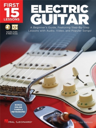 First 15 Lessons - Electric Guitar (+Online-Audio/Video) for electric guitar