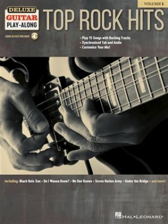Deluxe Guitar Playalong vol.1 - Top Rock Hits (+Online Audio) songbook vocal/guitar/tab