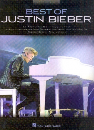 Best of Justin Bieber: for easy piano (with lyrics and chords)