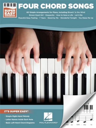 Four Chord Songs - Super Easy Songbook for piano (+chords/lyrics)