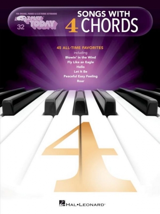 Songs with 4 Chords Piano Book