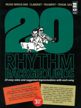 20 Rhythm Backgrounds to Easy Solos and Improvisat Clarinet, Trumpet or Tenor Saxophone Buch + 2 CDs