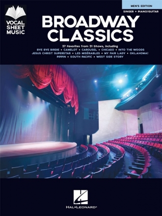 Broadway Classics - Men's Edition Male Singer and Piano, Guitar