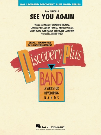 See You Again Concert Band/Harmonie Partitur + Stimmen