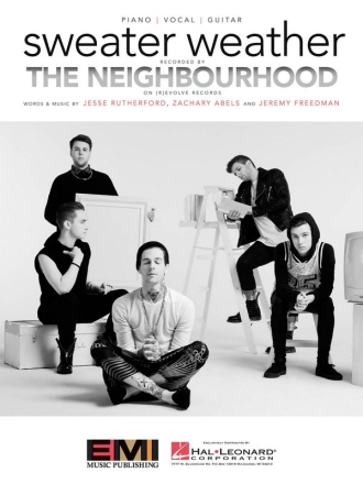 Sweater Weather Piano, Vocal and Guitar Buch